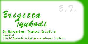 brigitta tyukodi business card